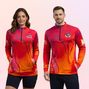 Official 2026 Peach Roll Quarter Zip-Up Long Sleeve