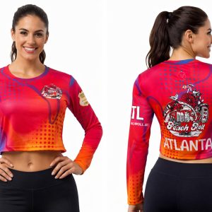 Official 2026 Peach Roll Cropped Dry Fit Long Sleeve